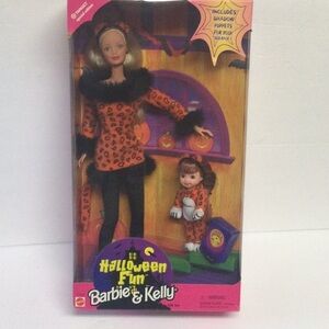 Target Special Edition Halloween Fun Barbie & Kelly Dolls Mattel 1998 NEW